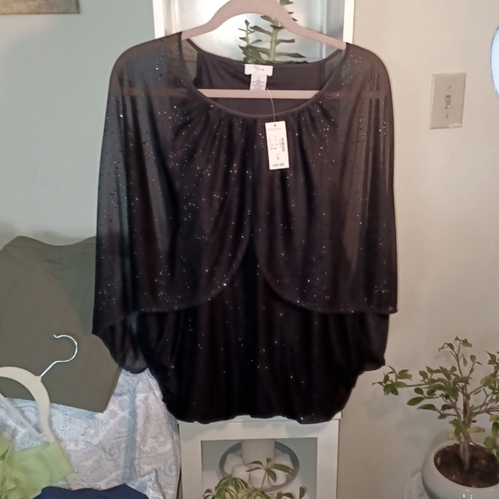 Beautiful black  blouse NWT